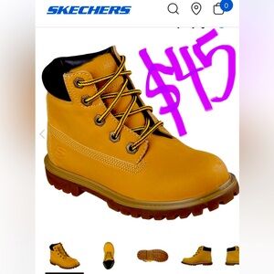 SKECHERS ✅NEW✅  Tan Lace-Up Boots
